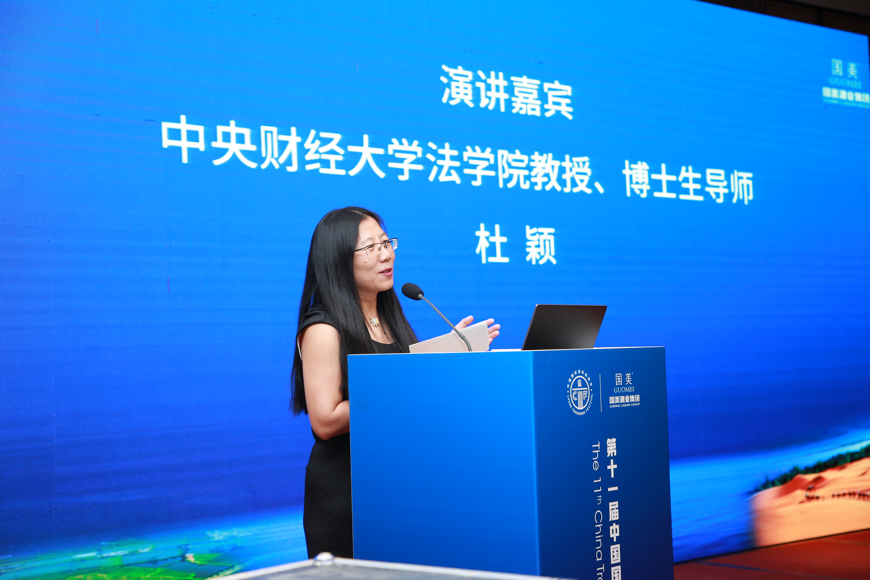 杜颖教授参加第十一届中国国际商标品牌节并作演讲